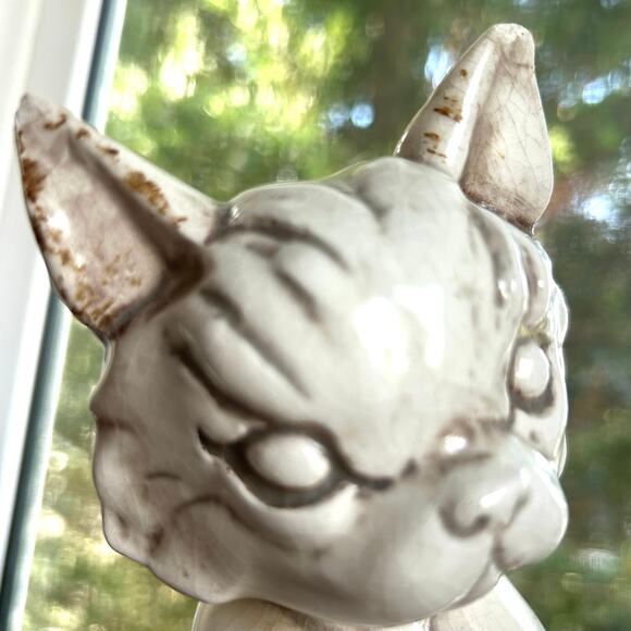 Vintage Freeman McFarlin Cat Figurine – 9” Ceramic Kitten Sculpture, El Monte CA - Picture 6 of 14